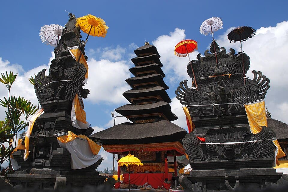Pura Ulun Danu Bratan temple in Bali, Indonesia